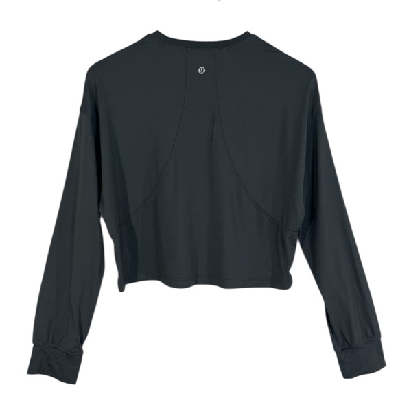 Lululemon Abrasion-Resistant Training Long Sleeve Shirt size 6 in Graphite Grey - Picture 5 of 6